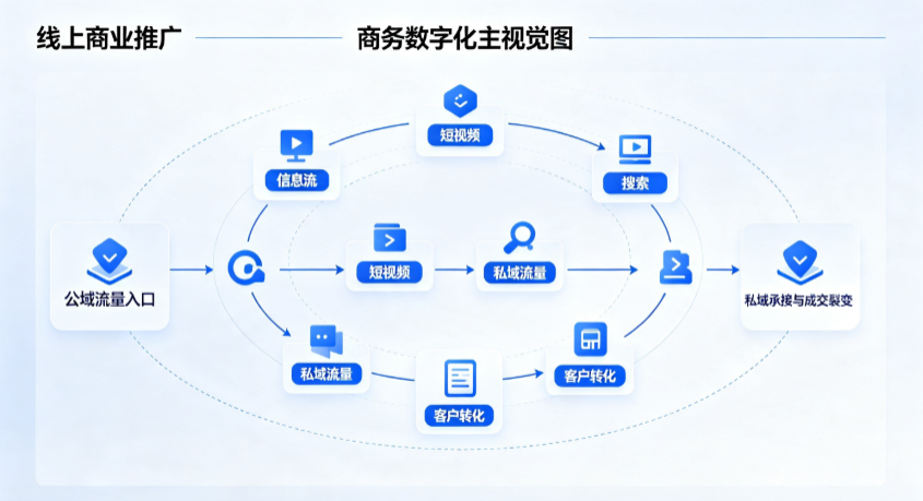 仓山区线上商业推广怎么做？全域流量闭环搭建与低成本转化实战指南